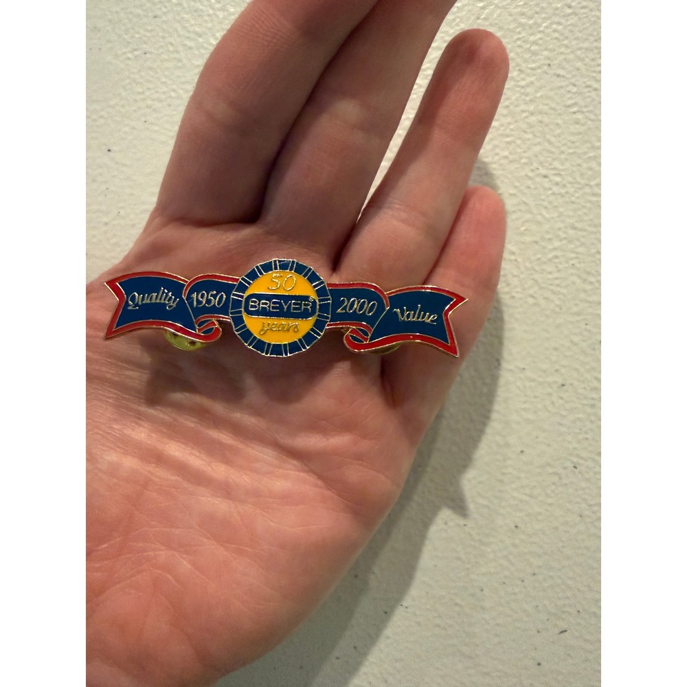 Vintage Breyer 50th Anniversary Pin Collector Lapel Pin 1950-2000 Enamel Pin